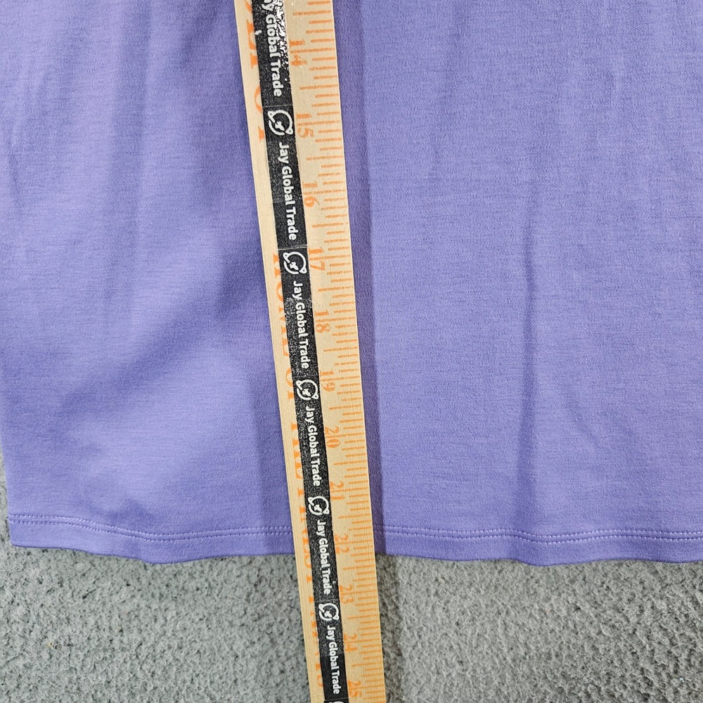 LL Bean Women Purple Supima Cotton Long Sleeve Crewneck Tee Shirt M Petite - Picture 6 of 7